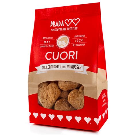 prada trentino mandorla|Biscotti Cuori Prada con mandorle 300g .